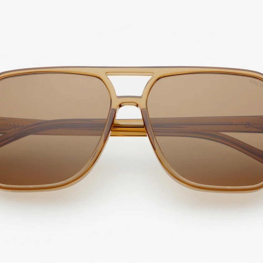 Freyrs Brown Aviator Sunglasses